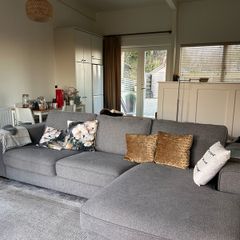Heavy large sofa with chaise long