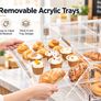 3 Tier Acrylic Pastry Display Case for Bakery Countertop Image 2