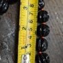 Vintage Black Galalith Bead Necklace Image 4