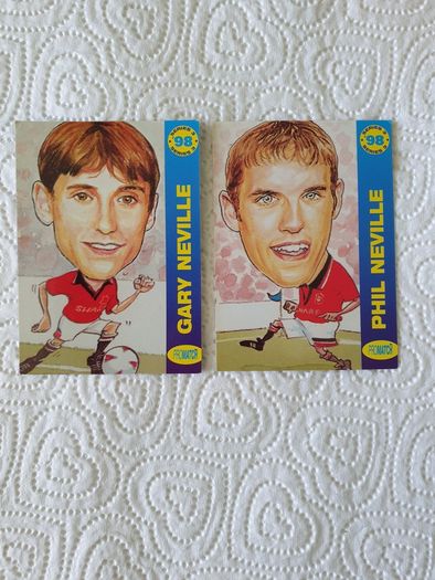 Gary Phil Neville Manchester United Football Trading Card 1998 to 1999