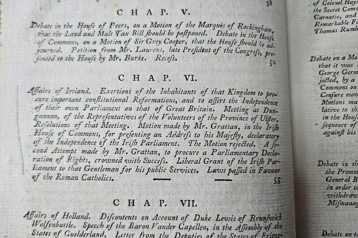 The New Annual Register for the Year 1782 - Antiquarian History Book
