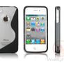Cover for iPhone 4 4S + Free Screen Protecor Protective Case S-Line Soft Gel Silicone Image 4