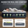 King Size Air Bed with Built-in Electric Pump - Self-Inflating Mattress for 2 Adults - Waterproof & Increased for Camping, Guests, Indoor Outdoor Us Image 3