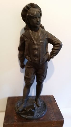 Extremely rare A J Lavergne sculpture