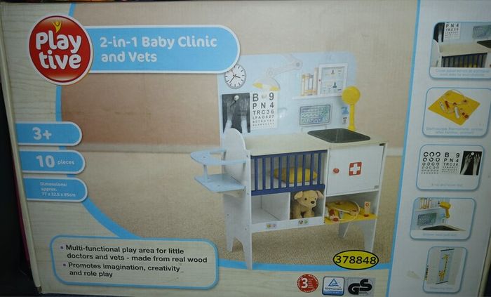 Toy vet and baby clinic