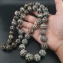Antique Burmese Pumtek Pyu Petrified Wood Beads Necklace Image 3