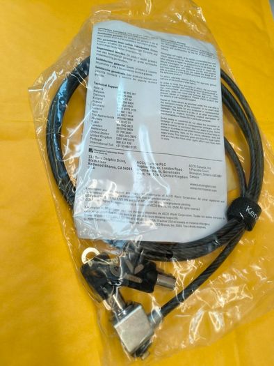 NEW Kensington MicroSaver Keyed Laptop Lock, Black