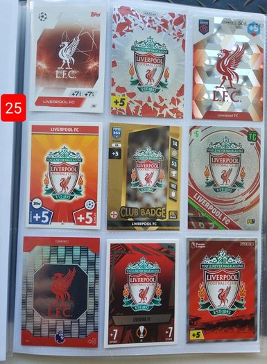 Liverpool Football Cards (limited, Crests, Signature,  Etc)
