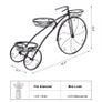 Sturdy 3 Tier Metal Tricycle Plant Stand Stylish Indoor & Garden Display Image 2
