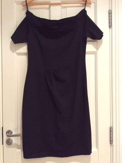 Stunning Italian Designer Byblos Dress black bateau neckline 14