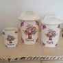 3 porcelain vintage kitchen jars Image 3