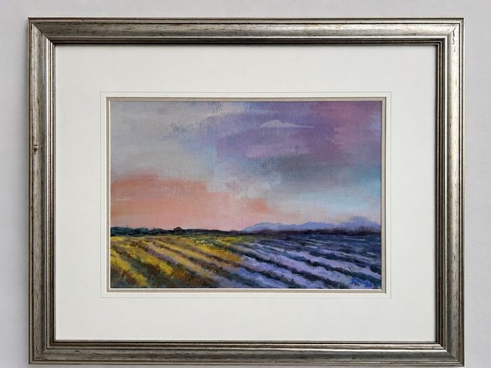 Beautiful Original Landscape Painting Professionally Framed - Ready to Hang