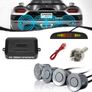 New Car Parking Sensor 4 Kit Rear Reverse Sensors Alarm Backup Radar System LED Display Warning in Black / White / Blue / Silver/Red Image 6