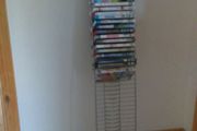 Dvd Holder - Metal With 'feet' - Holds Over 40 Dvds