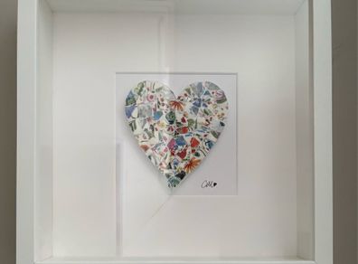 Handmade Framed Mosaic Heart