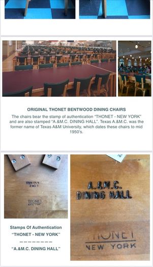 25 Euro each chair total of 65 chairs original thonet chairs from New York diner price per chair