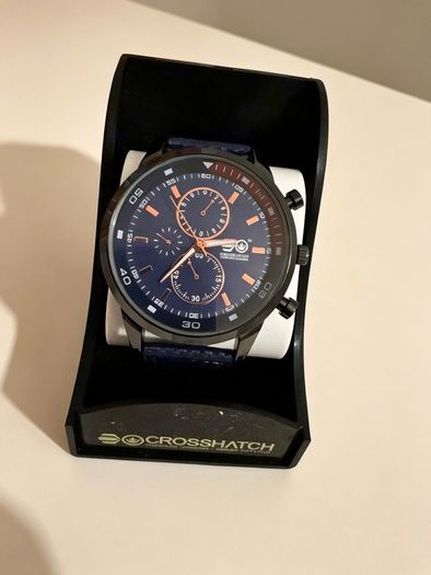 Crosshatch Chronograph Watch