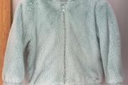 Tesco F+F Aqua fluffy thermal fleece jacket with zip Size 3-4 EUC