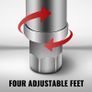 Single-Shelf Professional Stainless Steel Open Kitchen Folding Work Prep Tables Easy Storage for Home Commercial Image 7