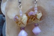 Heart earrings,Handmade earrings.Valentine's Day.Gift