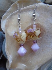Heart earrings,Handmade earrings.Valentine's Day.Gift