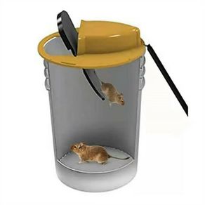 Humane Bucket Lid Mouse Rat Trap - Mouse Trap Indoor Outdoor for Home, Drop in The Bucket Mouse Trap no kill, Multi Catch, Auto Reset, Slide Bucket Lid Mouse Rat Trap