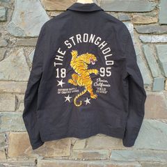 The Stronghold jacket tiger embroidered M black