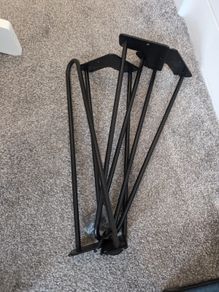 Black table legs