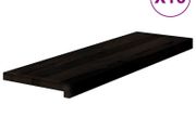 Stair Treads 16 pcs Dark Brown 80x30x2 cm