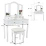 BRAND NEW Dressing Table Minimalism Bedroom Modern Vanity Makeup Dresser With Mirrored Furniture Coiffeuse Organizer Image 7