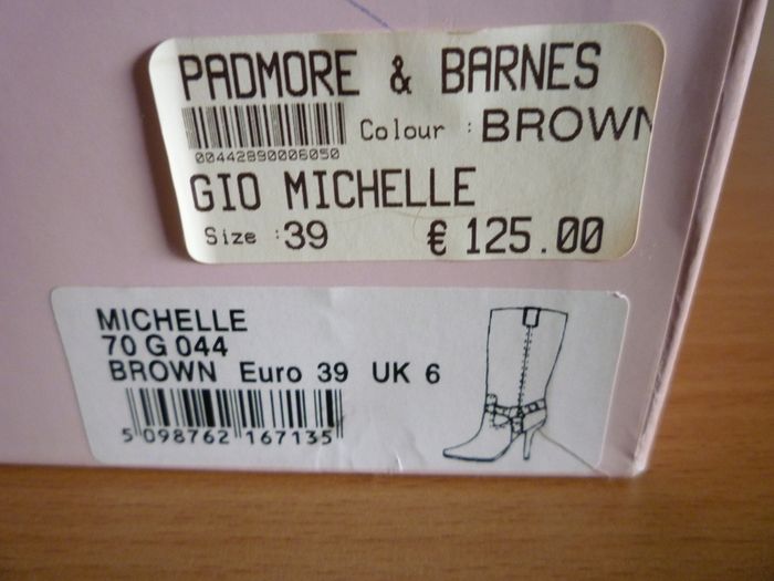 Gionni rustic brown leather boots Size Uk 6 Eu 39 with original box Immaculate. Euro 125 new