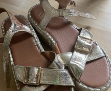 River Island gold sandals