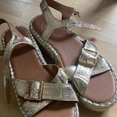 River Island gold sandals