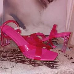 Pink High Heels Size 8