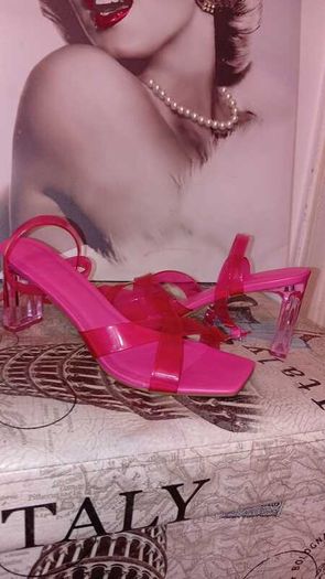 Pink High Heels Size 8