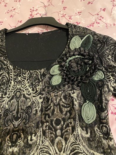 Black Lacy Per Una Top