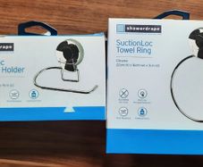 Toilet Roll Holder & Towel Ring