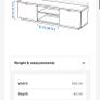 TV stand Ikea white Image 3