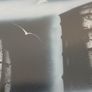 Original Surrealist Spray Paint Art. Professionally Framed 22 x 27 inches. Image 6