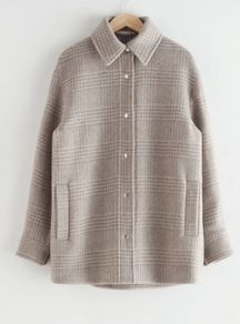 Wool oversized shirt jacket, Other Stories