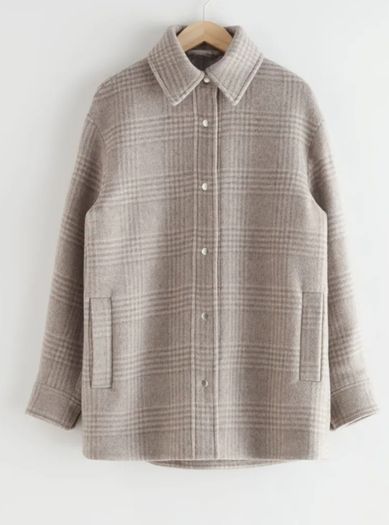 Wool oversized shirt jacket, Other Stories