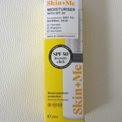Skin + me Moisturiser with SPF 50 for dry to normal skin 24ml