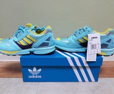 Adidas Torsion Originals ZX 8000 AQUA UK-5/UK-5.5/UK-6.5/UK-7/UK-7.5 EG8784 30-years Light Aqua Green Shock Yellow-2019