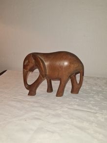 Carved wooden Elephant statue