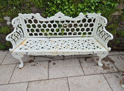 Cast iron garden bench