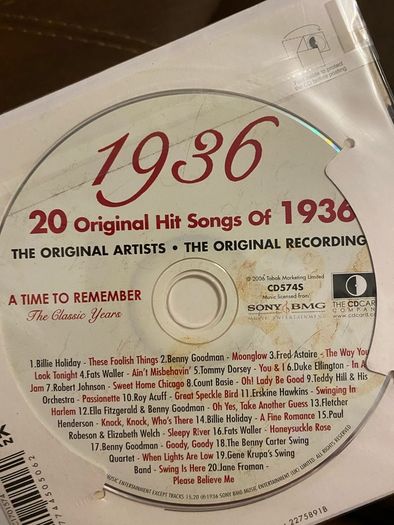 Birthday cd 1936