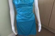 Ocean blue midi dress