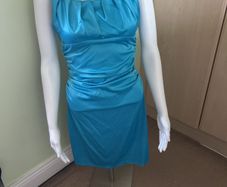Ocean blue midi dress