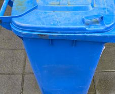 Large Recycling Weber Blue bin 240l