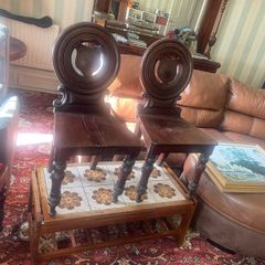 Pair of Victorian Hall Chairs